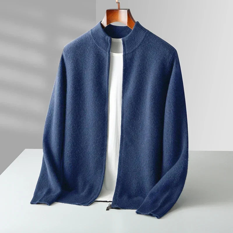 Men's Knit Sweater | Full Zip & Mock Neck