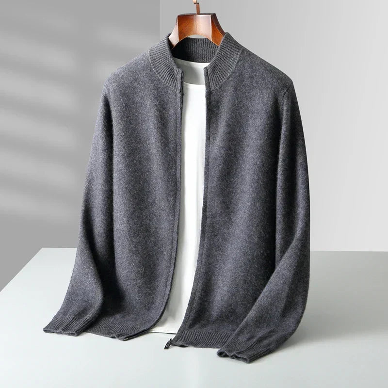 Men's Knit Sweater | Full Zip & Mock Neck
