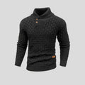 Men's Knit Sweater | Shawl Collar & Button Placket