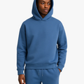 Men's Knit Tracksuit | Pullover Hood & Drawstring Joggers