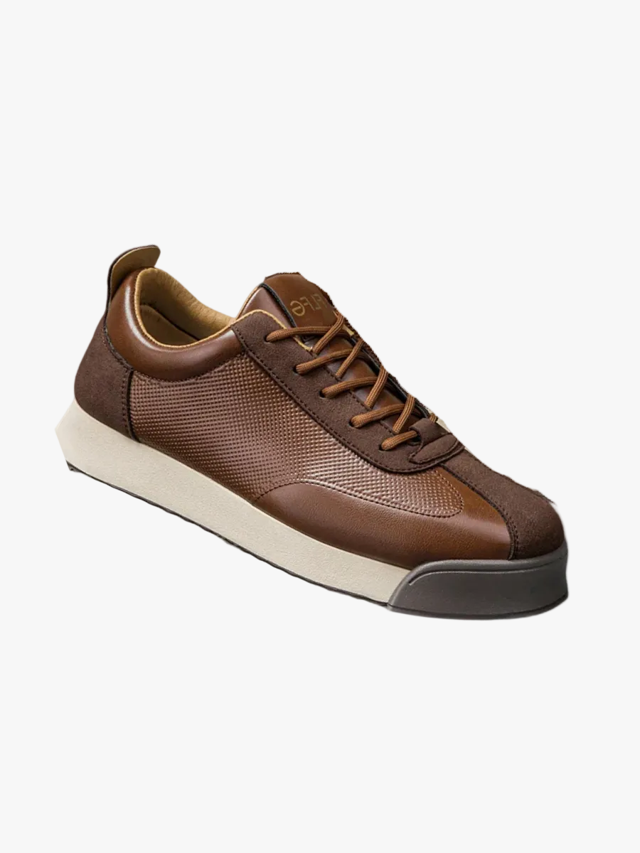 Men's Low-Top Faux Sneakers | Lace-Up Front & Pull Tab
