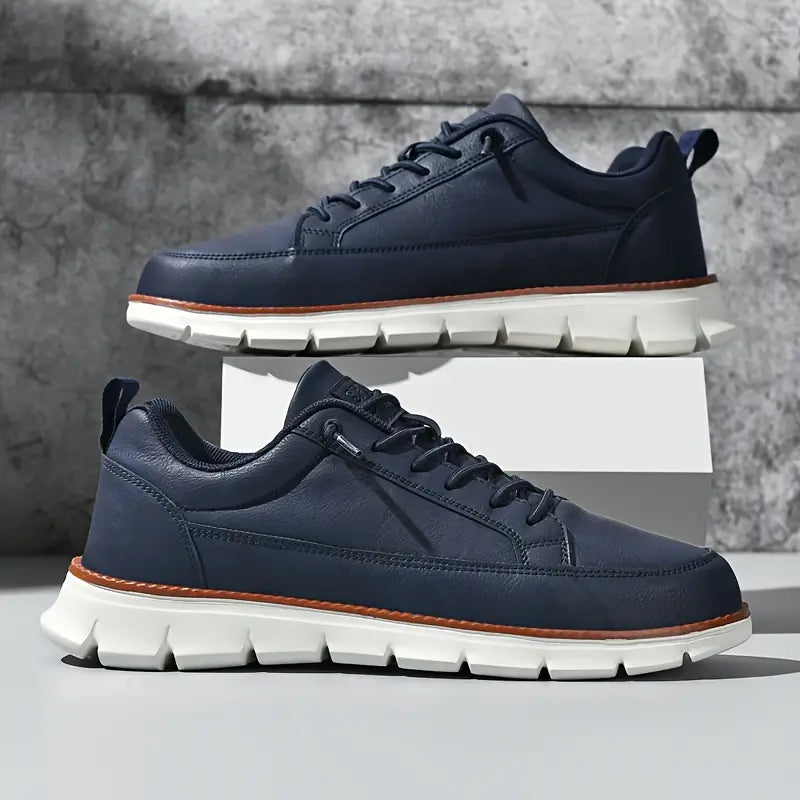 Men's Low-Top Sneakers | Side Zipper & Lug Sole