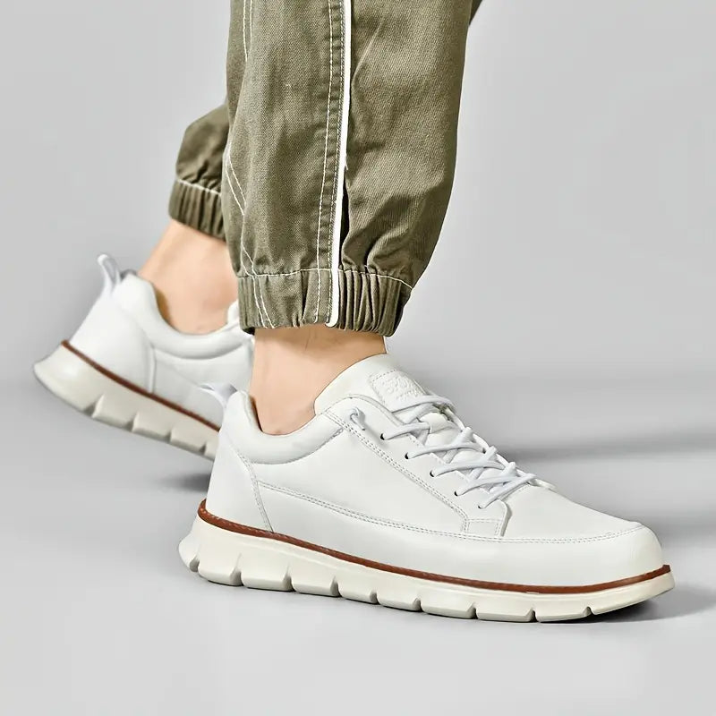 Men's Low-Top Sneakers | Side Zipper & Lug Sole