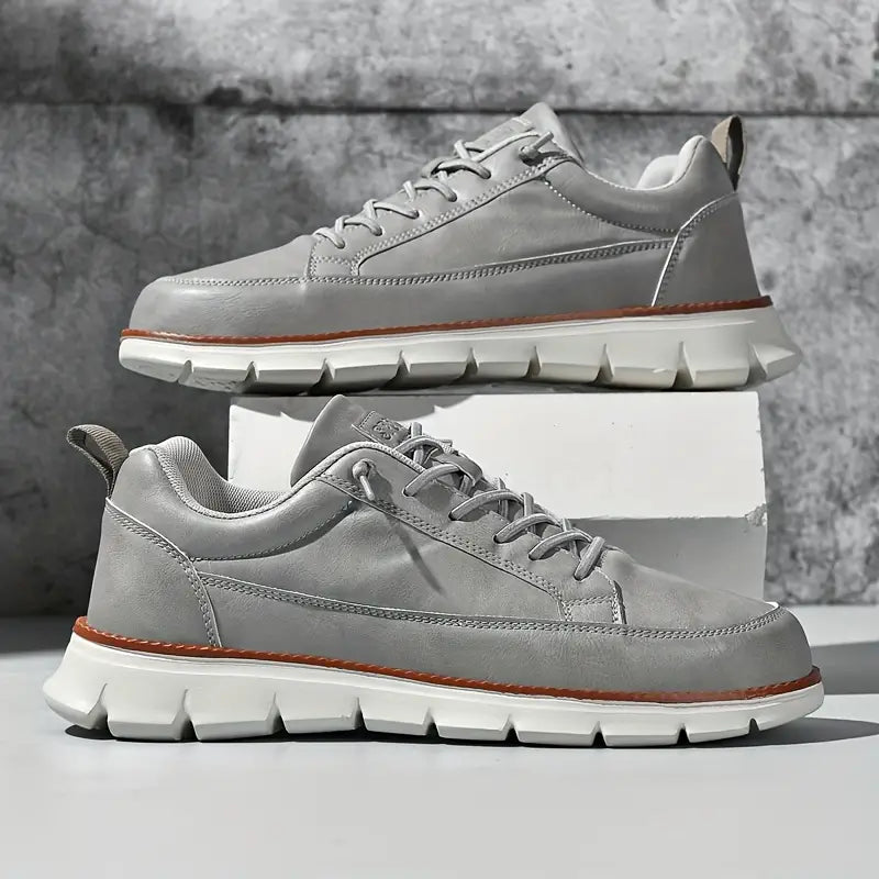 Men's Low-Top Sneakers | Side Zipper & Lug Sole