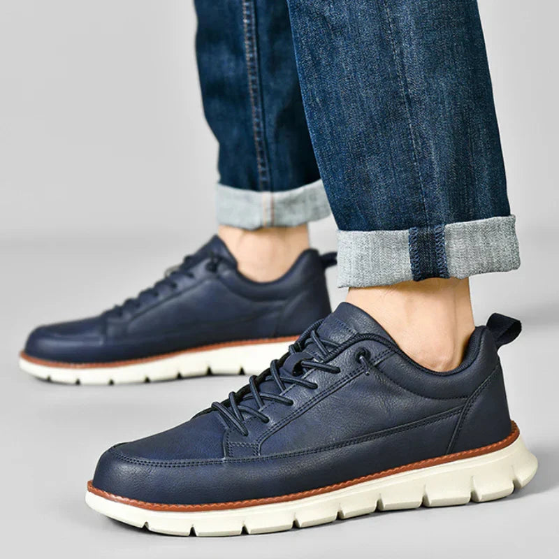 Men's Low-Top Sneakers | Side Zipper & Lug Sole