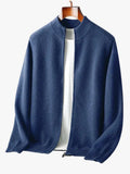 Men's Merino Cardigan | Full Zip & Mock Neck