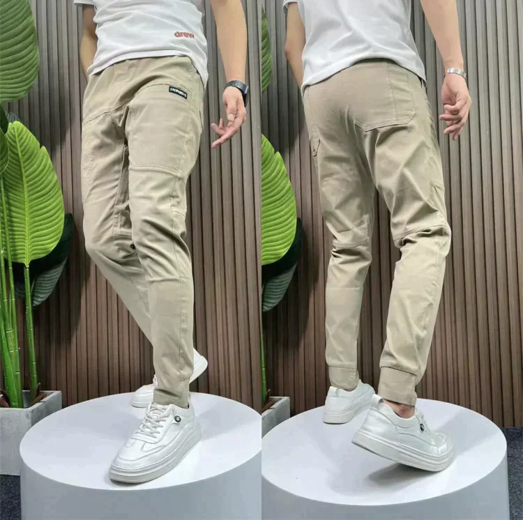 Men's Blend Cargo Pants | Zip Pocket & Tapered Leg