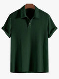 Men's Polyester Polo Shirt | Knit & Two-Button Placket
