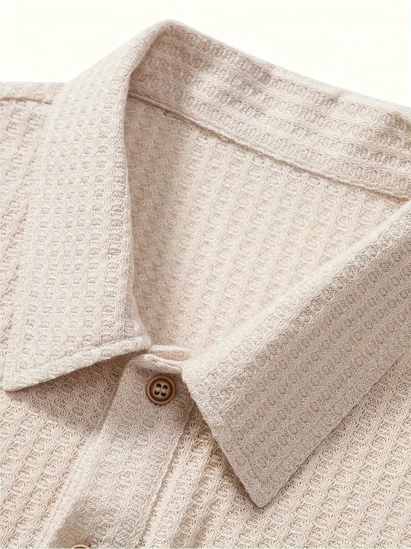 Men's Polyester Polo Shirt | Knit & Two-Button Placket