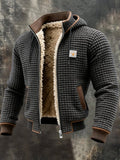 Men's Quilted Pile-Lined Winter Jacket | Hood & Zip Front