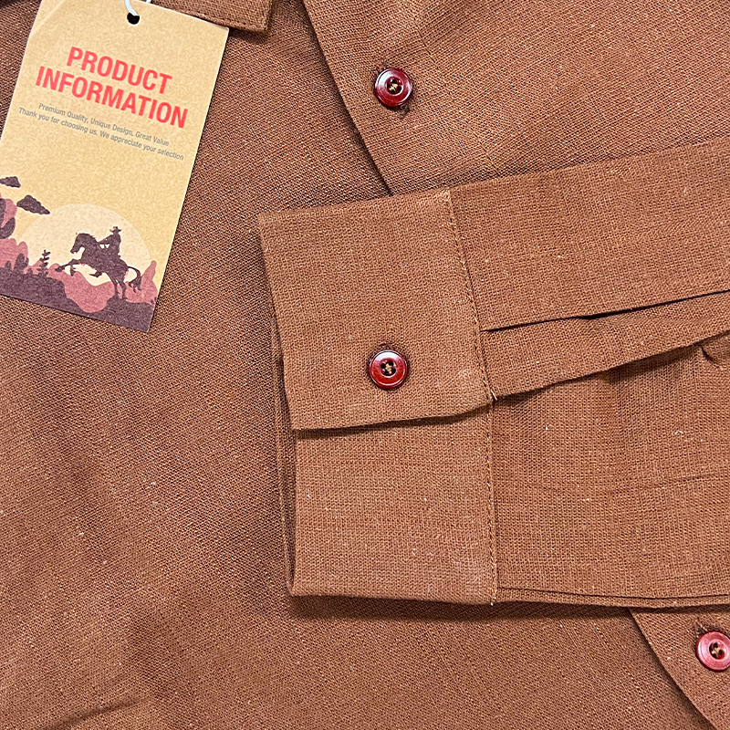 Men's Relaxed Long-Sleeve Shirt | Lapel Collar