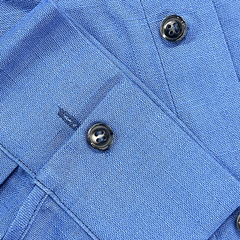 Men's Relaxed Long-Sleeve Shirt | Lapel Collar