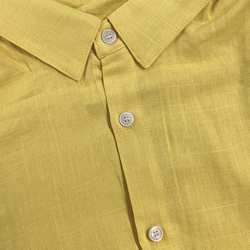 Men's Relaxed Long-Sleeve Shirt | Lapel Collar