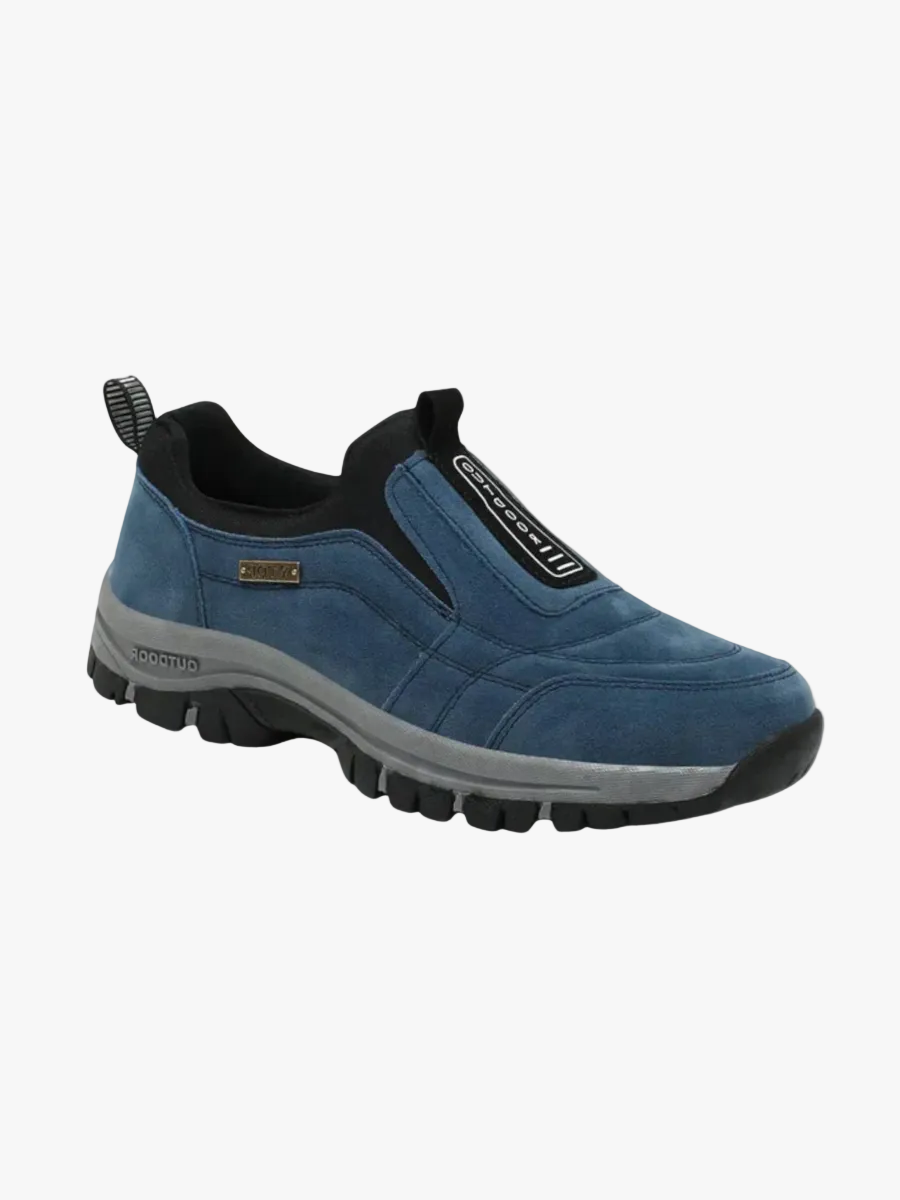 Men's Slip-On Suede Sneakers | Elastic Gores & Lug Outsole