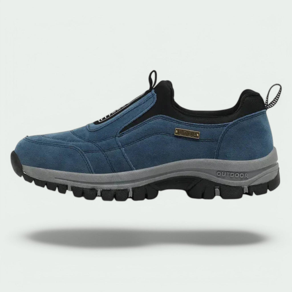 Men's Slip-On Suede Sneakers | Elastic Gores & Lug Outsole