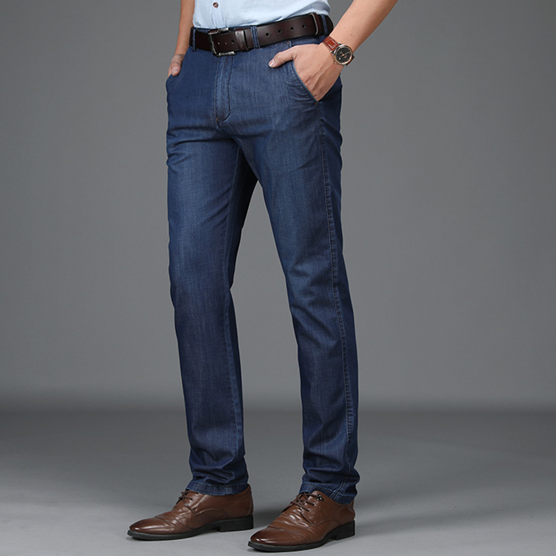 Men's Straight Denim Jeans | Zip Fly & Belt Loops