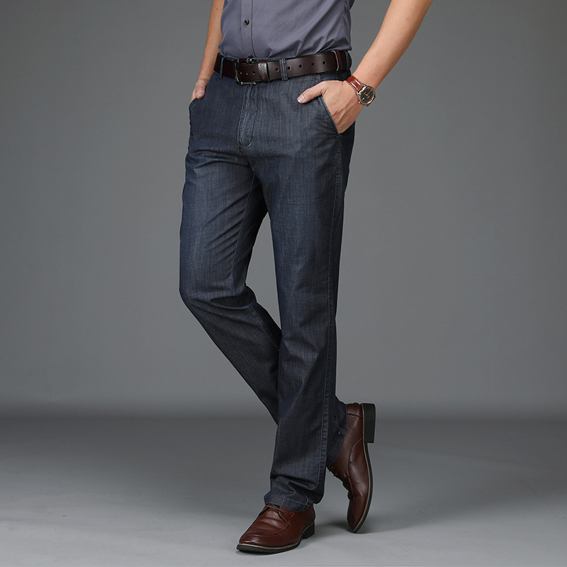 Men's Straight Denim Jeans | Zip Fly & Belt Loops