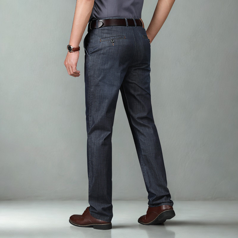Men's Straight Denim Jeans | Zip Fly & Belt Loops