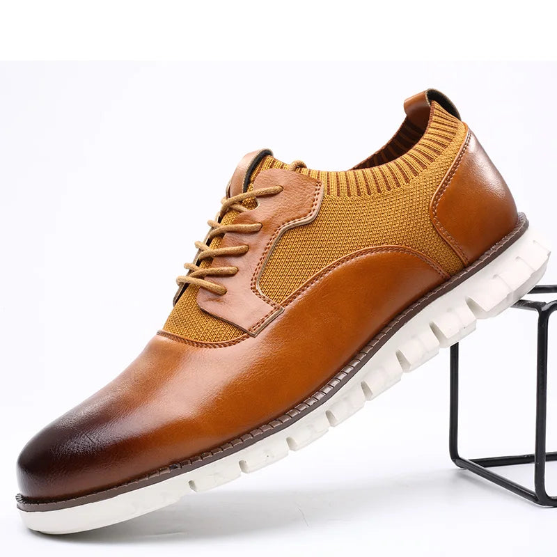 Men's Street Sneakers | Mesh Panels & Lug Sole