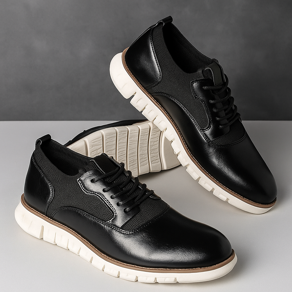 Men's Street Sneakers | Mesh Panels & Lug Sole