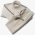 Men's Streetwear Corduroy Tracksuit | Zip Jacket & Stripe Trim
