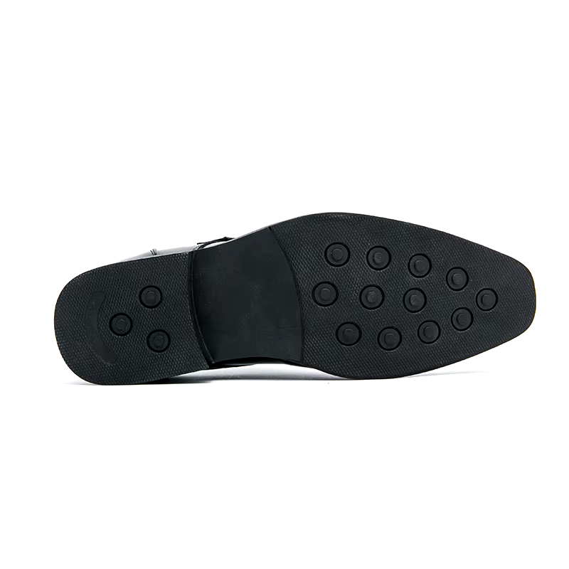 Men's Synthetic Dress Shoes | Monk Strap & Perforated Toe