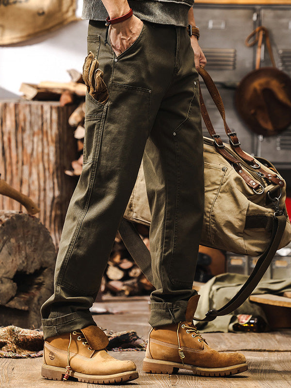 Men's Twill Utility Pants | Thigh Pocket & Rivets
