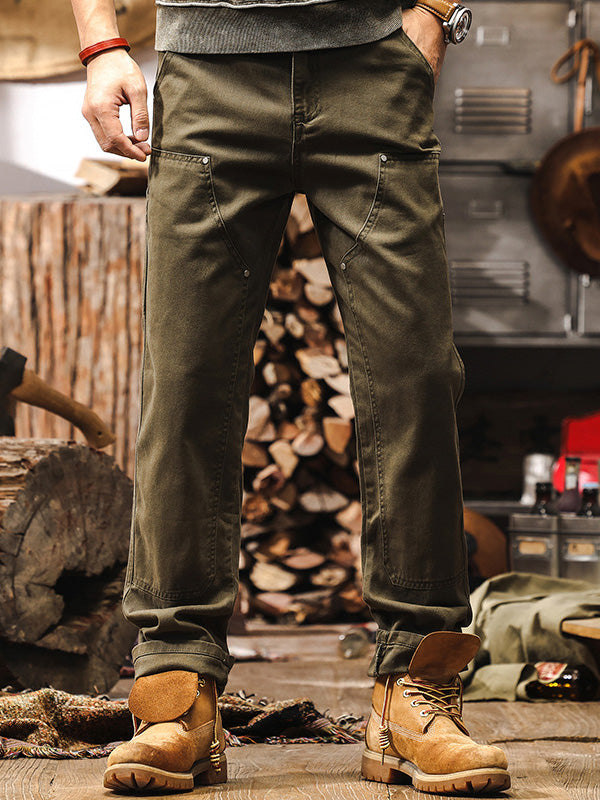 Men's Twill Utility Pants | Thigh Pocket & Rivets