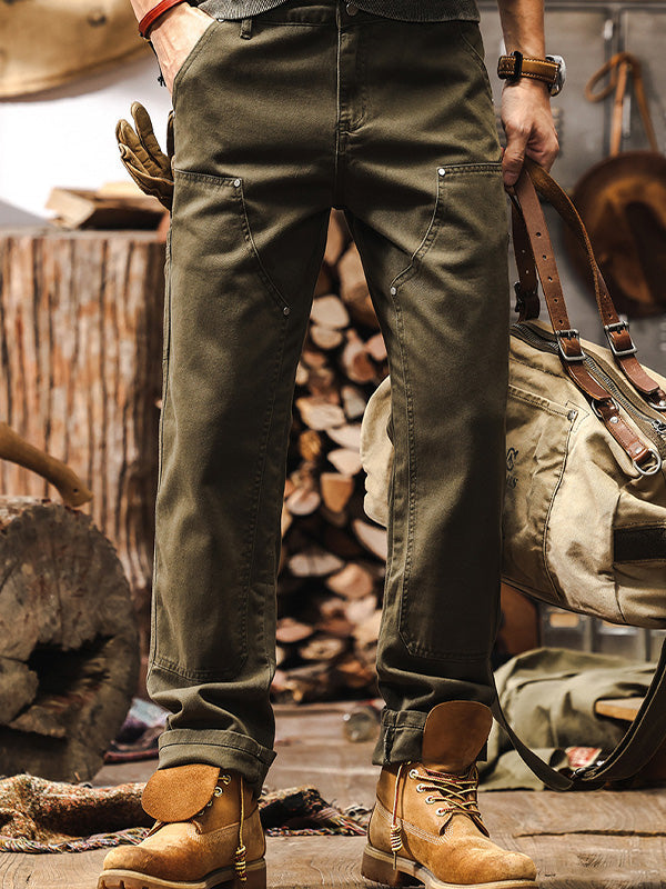 Men's Twill Utility Pants | Thigh Pocket & Rivets