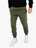 Men's Utility Twill Pants | Drawstring Waist & Cargo Pockets