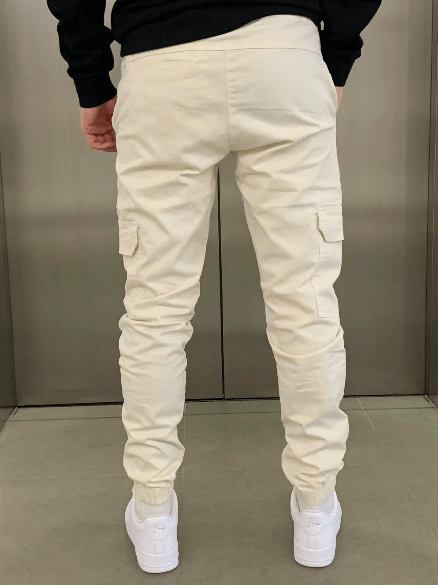 Men's Utility Twill Pants | Drawstring Waist & Cargo Pockets