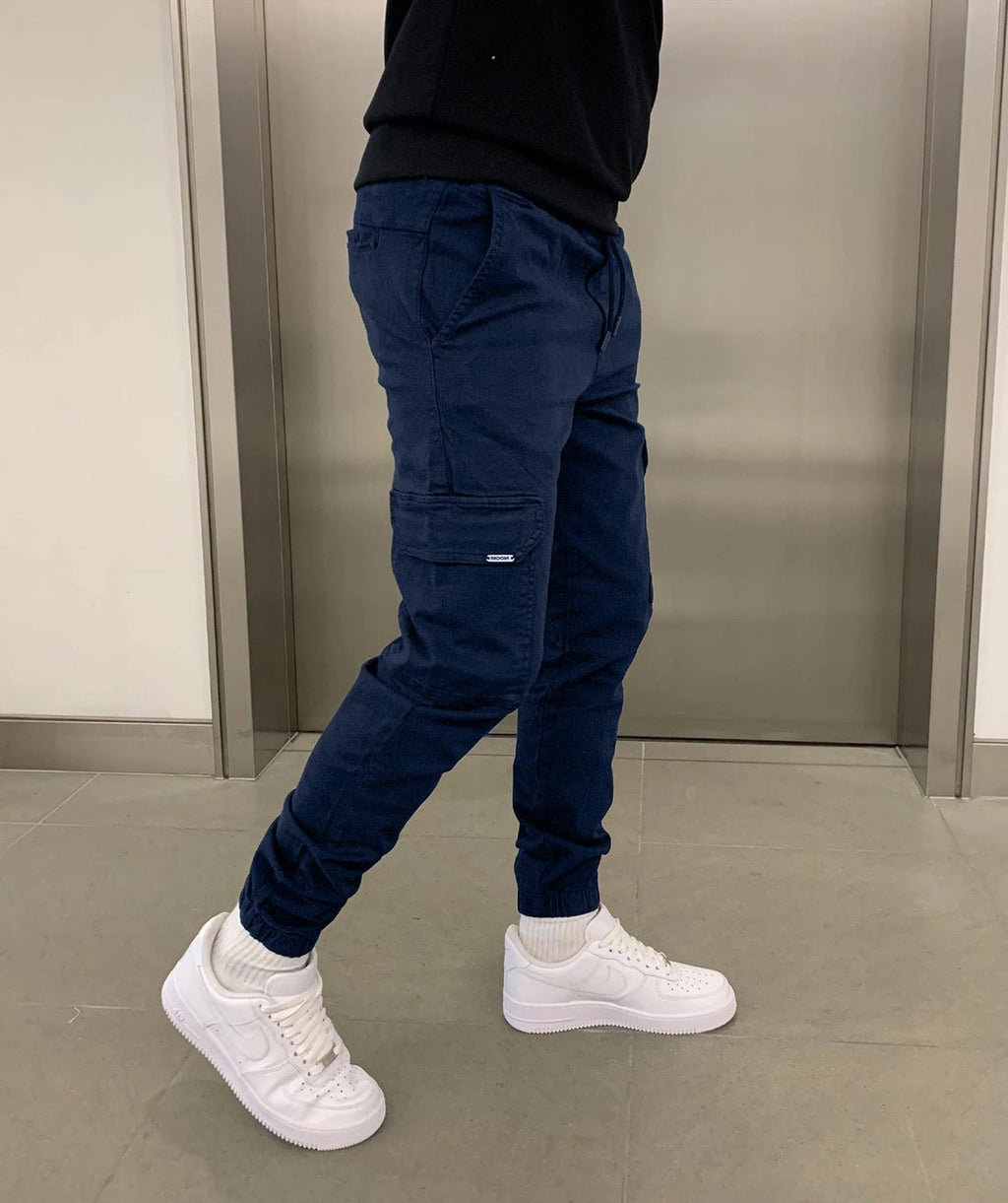 Men's Utility Twill Pants | Drawstring Waist & Cargo Pockets