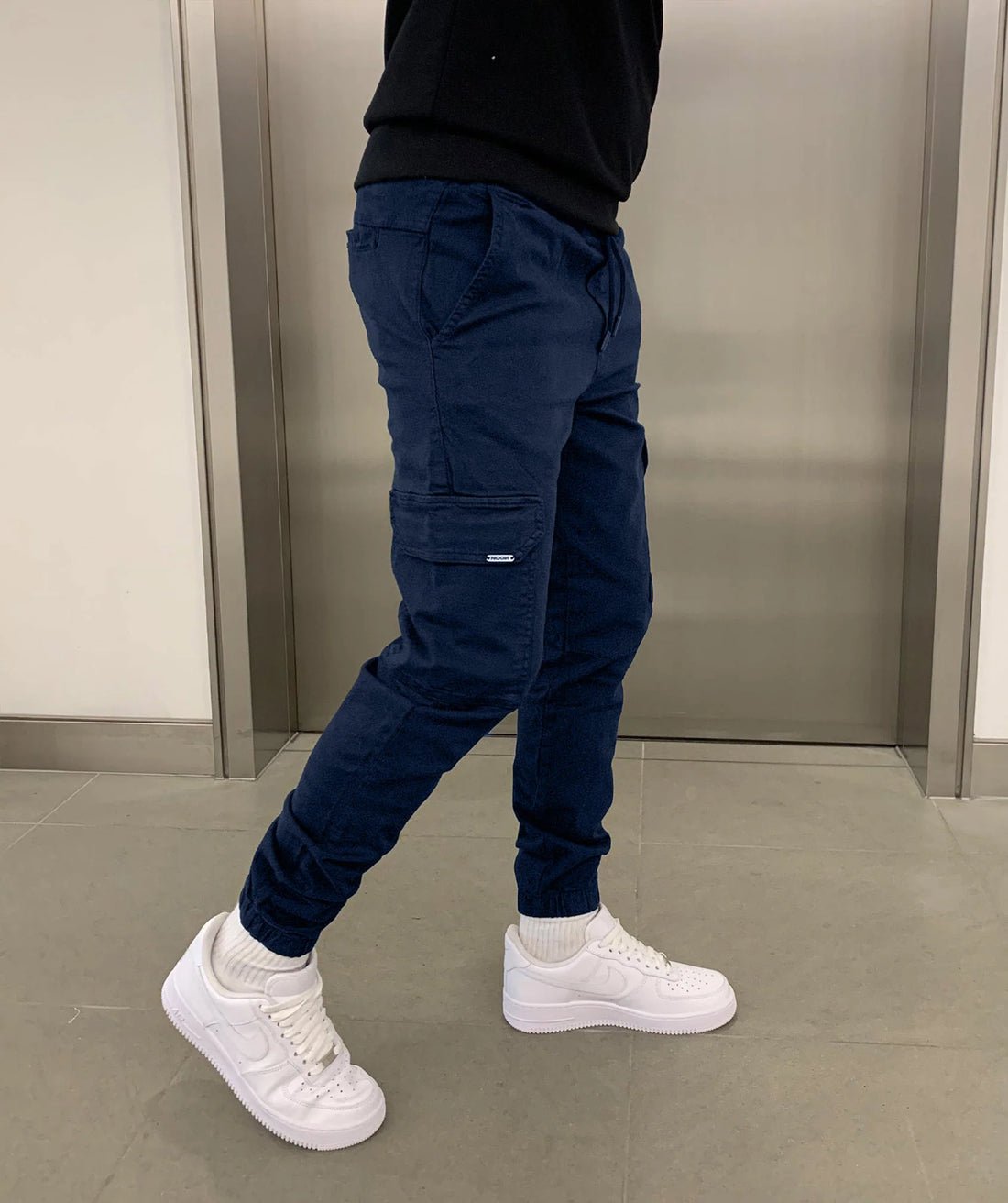 Men's Utility Twill Pants | Drawstring Waist & Cargo Pockets
