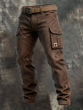 Men's Utility Cargo Pants | Belt & Flap Pockets