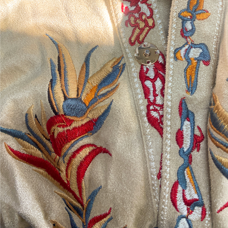 Men's Western Embroidered Short-Sleeve Shirt