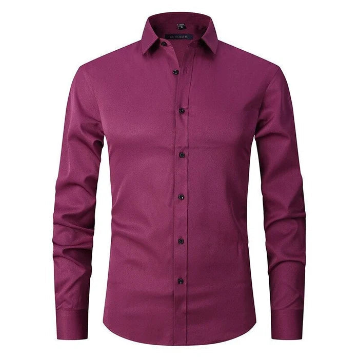 Men's Blend Shirt | Button Placket & Point Collar