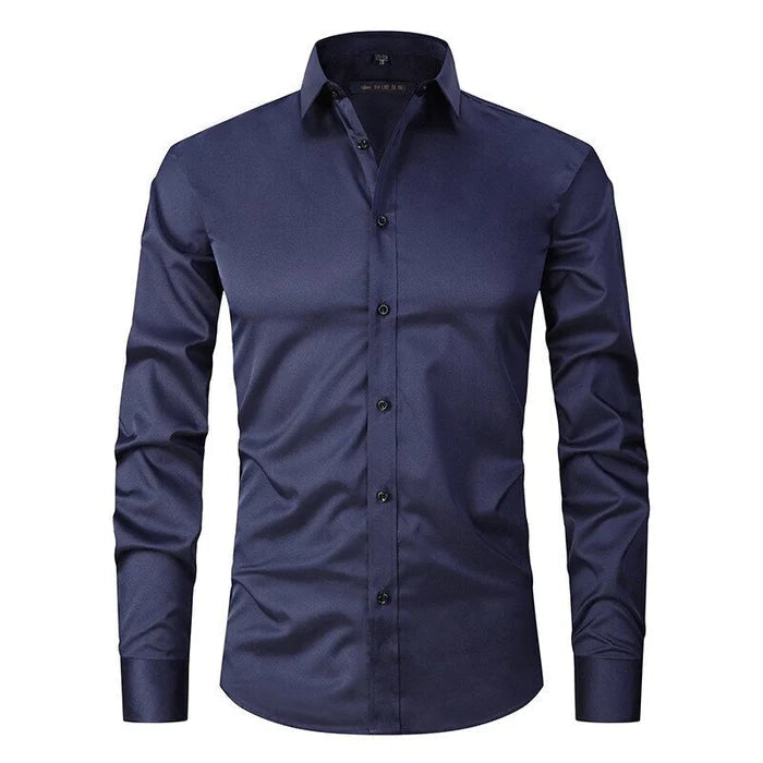 Men's Blend Shirt | Button Placket & Point Collar