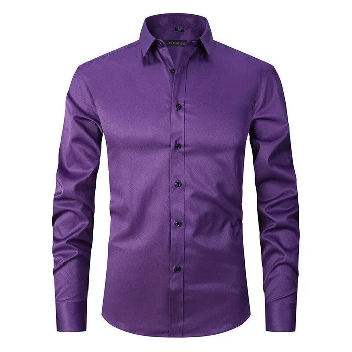 Men's Blend Shirt | Button Placket & Point Collar
