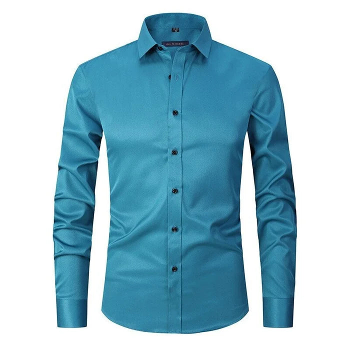 Men's Blend Shirt | Button Placket & Point Collar