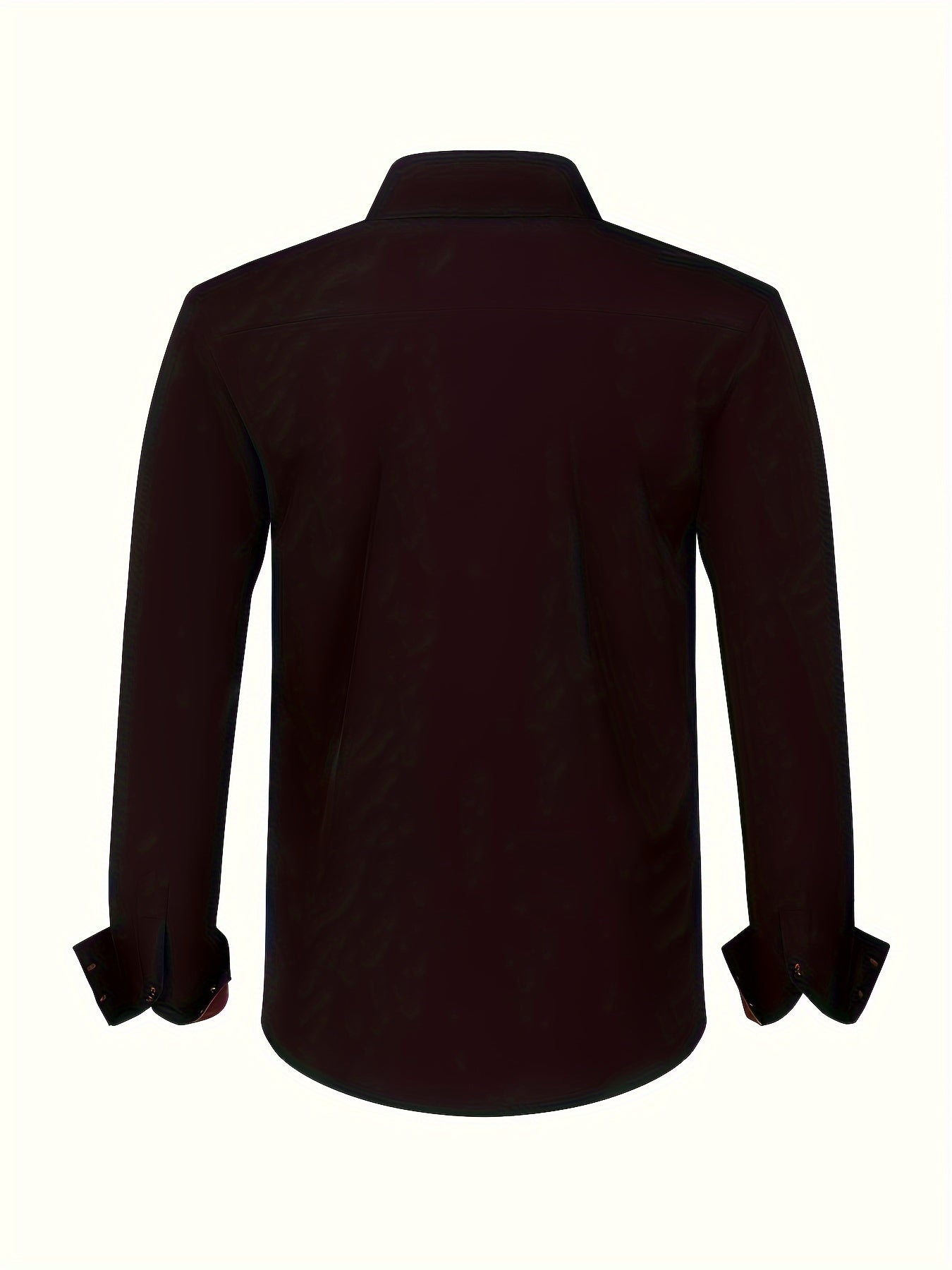Men's Button-Up Shirt | Patterned Cuffs & Collar