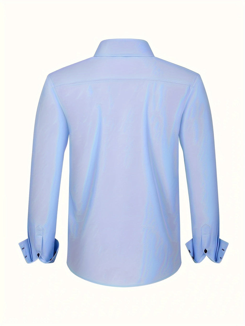 Men's Button-Up Shirt | Patterned Cuffs & Collar