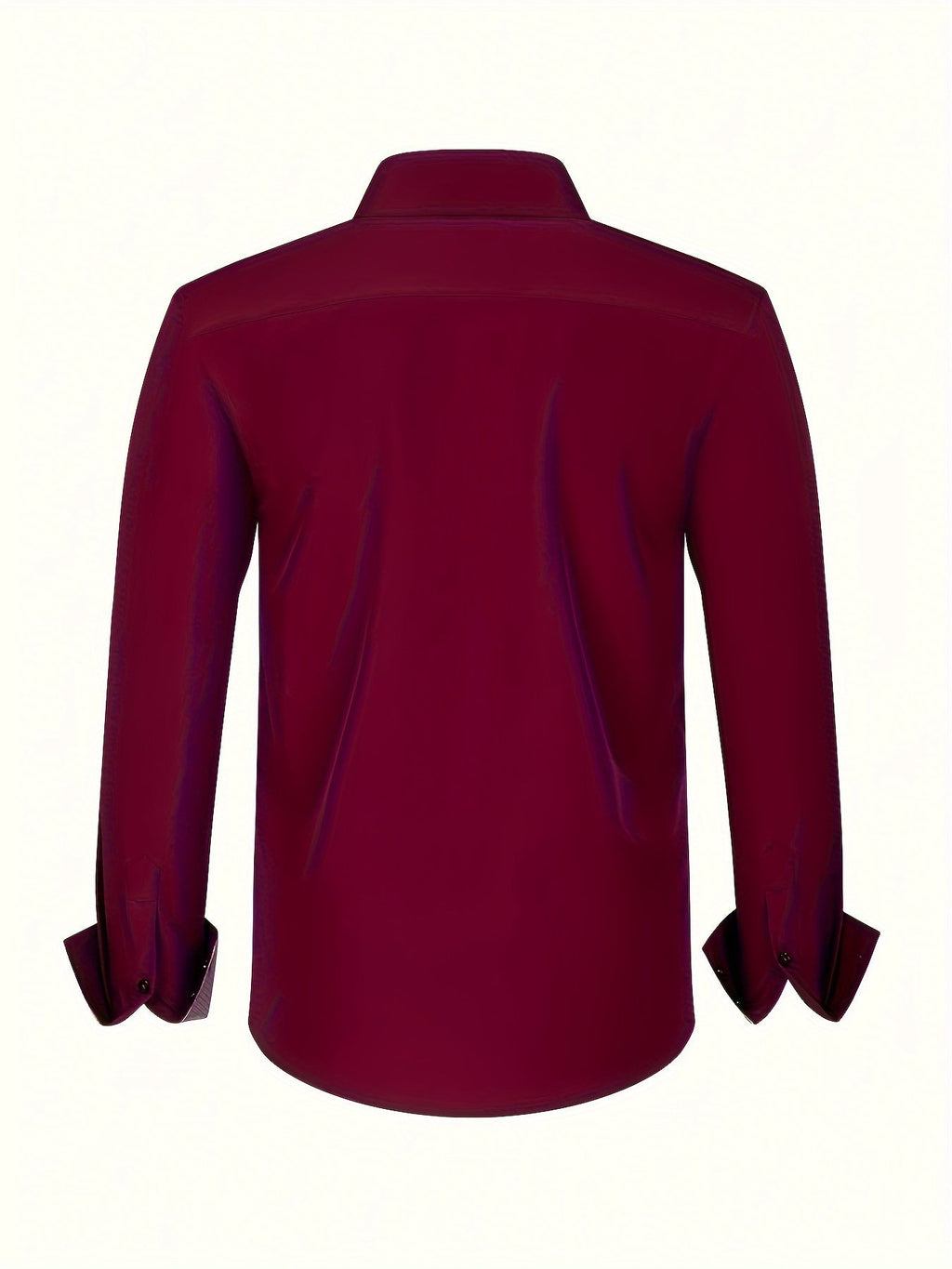 Men's Button-Up Shirt | Patterned Cuffs & Collar