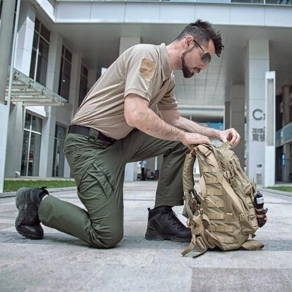 Men's Cargo Pants | Zip Pockets & Knee Seams
