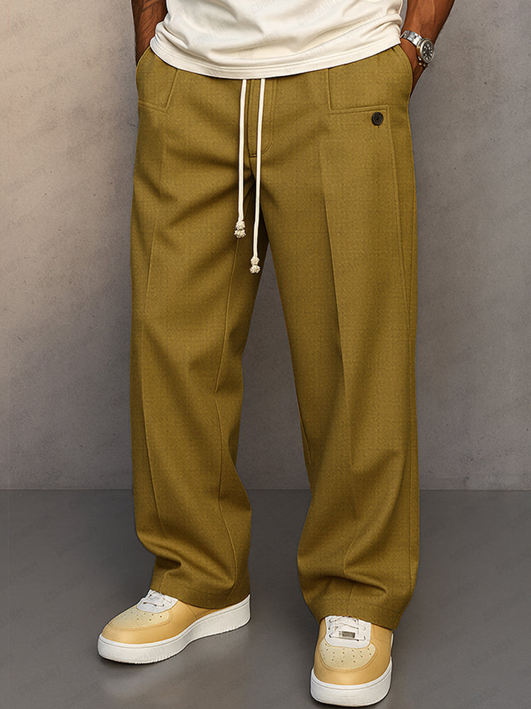 Men's Pants | Drawstring Waist & Straight Legs