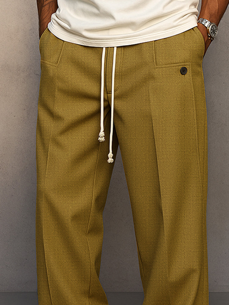 Men's Pants | Drawstring Waist & Straight Legs