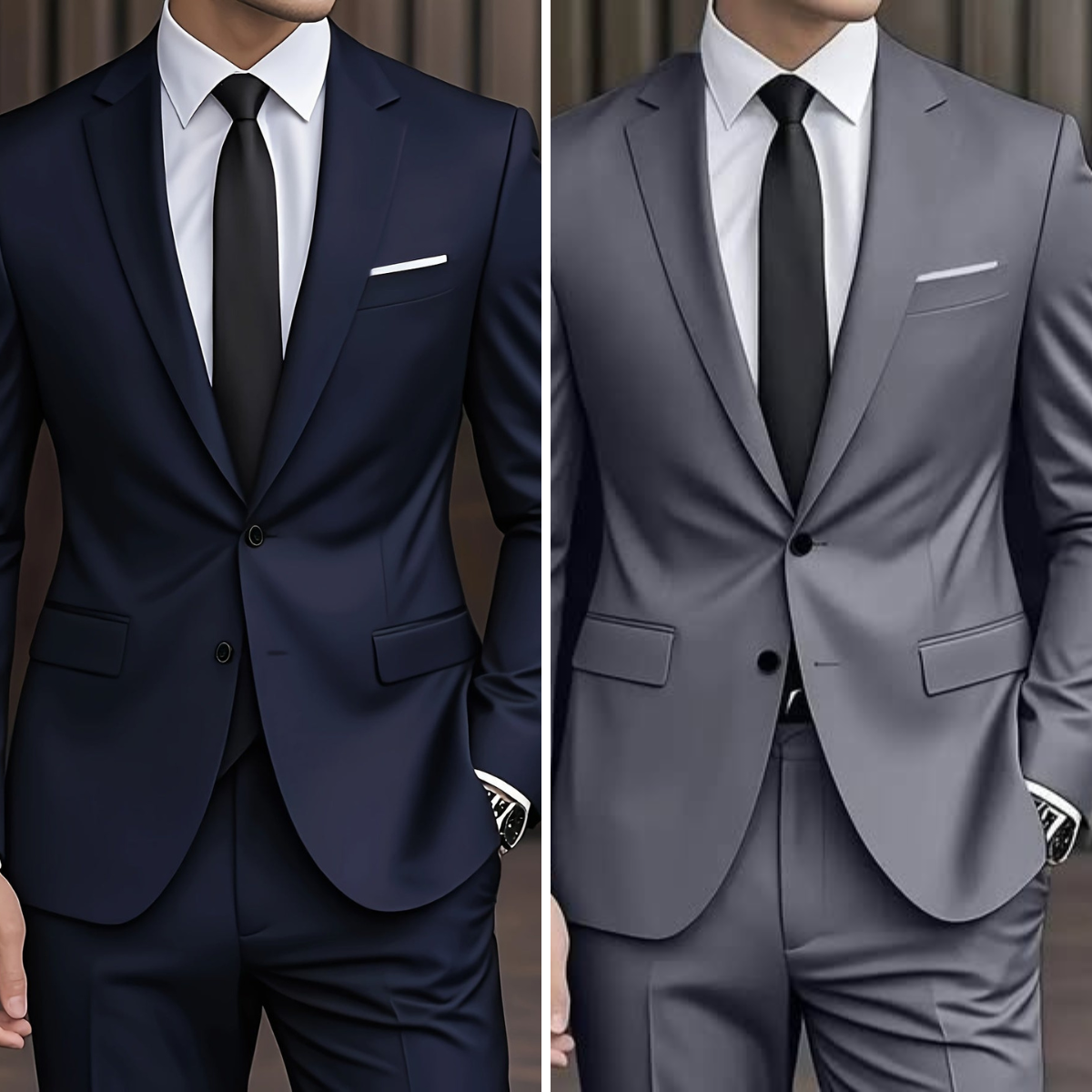 Men's Suit Set | Notch Lapels & Two-Button Jacket