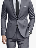 Men's Suit Set | Notch Lapels & Two-Button Jacket
