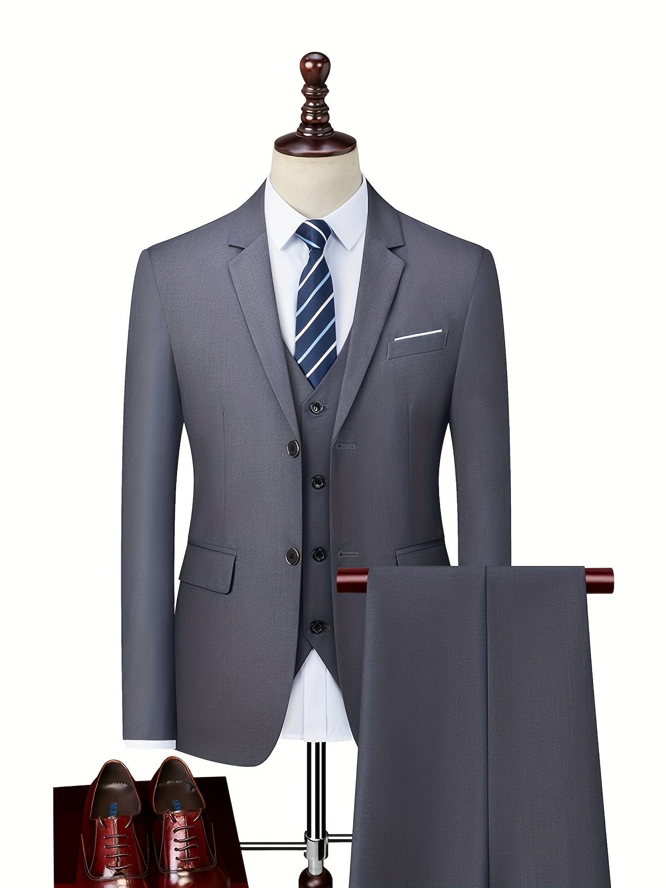 Men's Suit Set | Notch Lapels & Two-Button Jacket