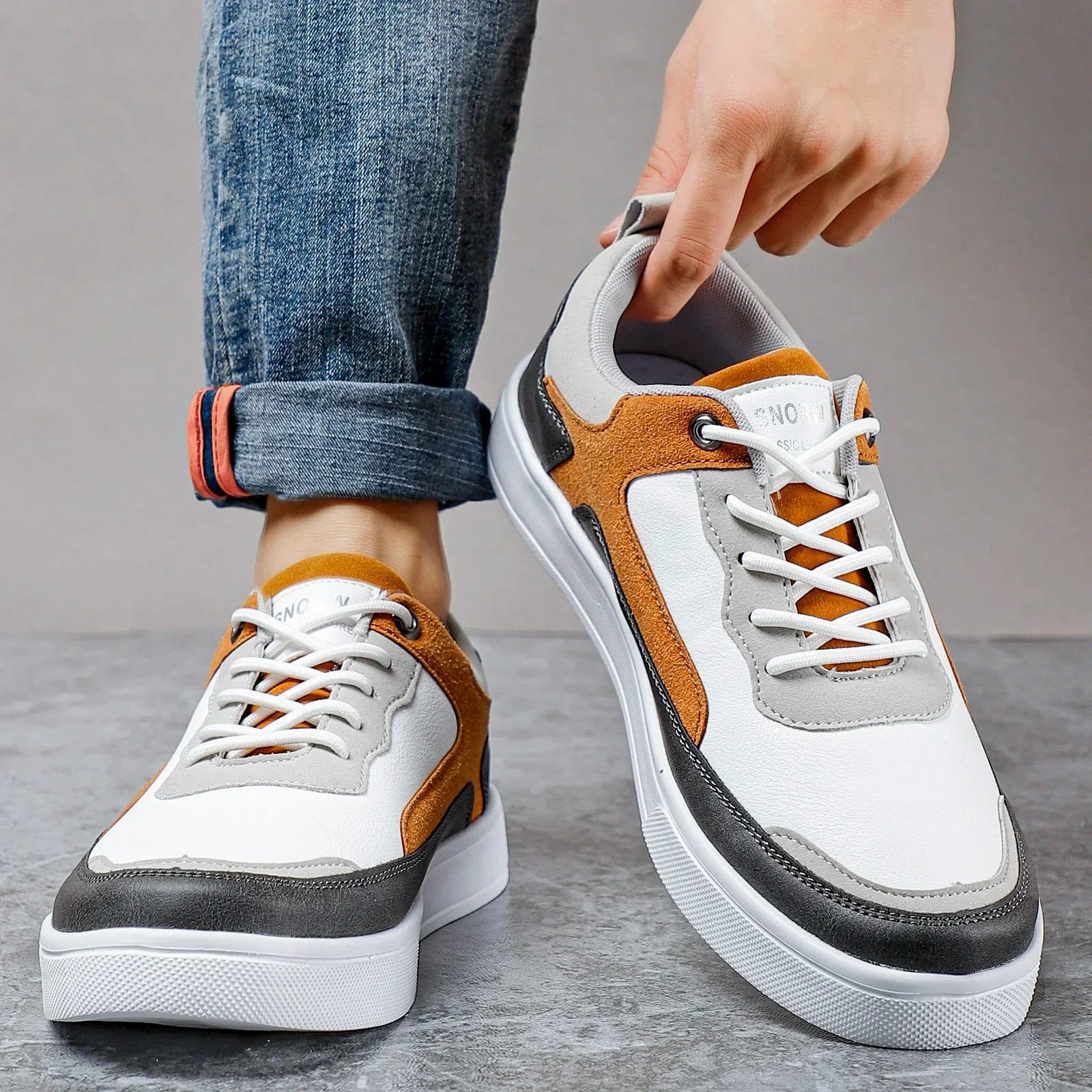 Silas | Men's Colourblock Low-Top Skate Shoes