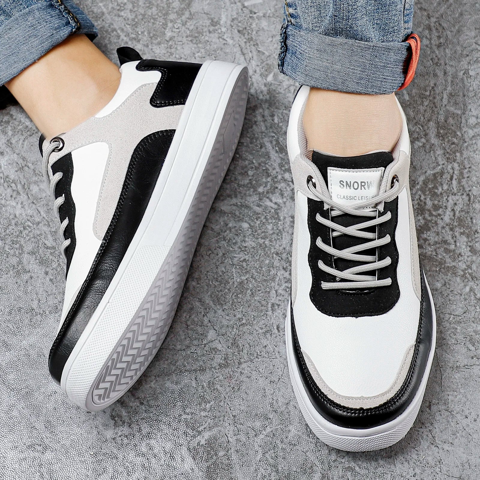 Silas | Men's Colourblock Low-Top Skate Shoes